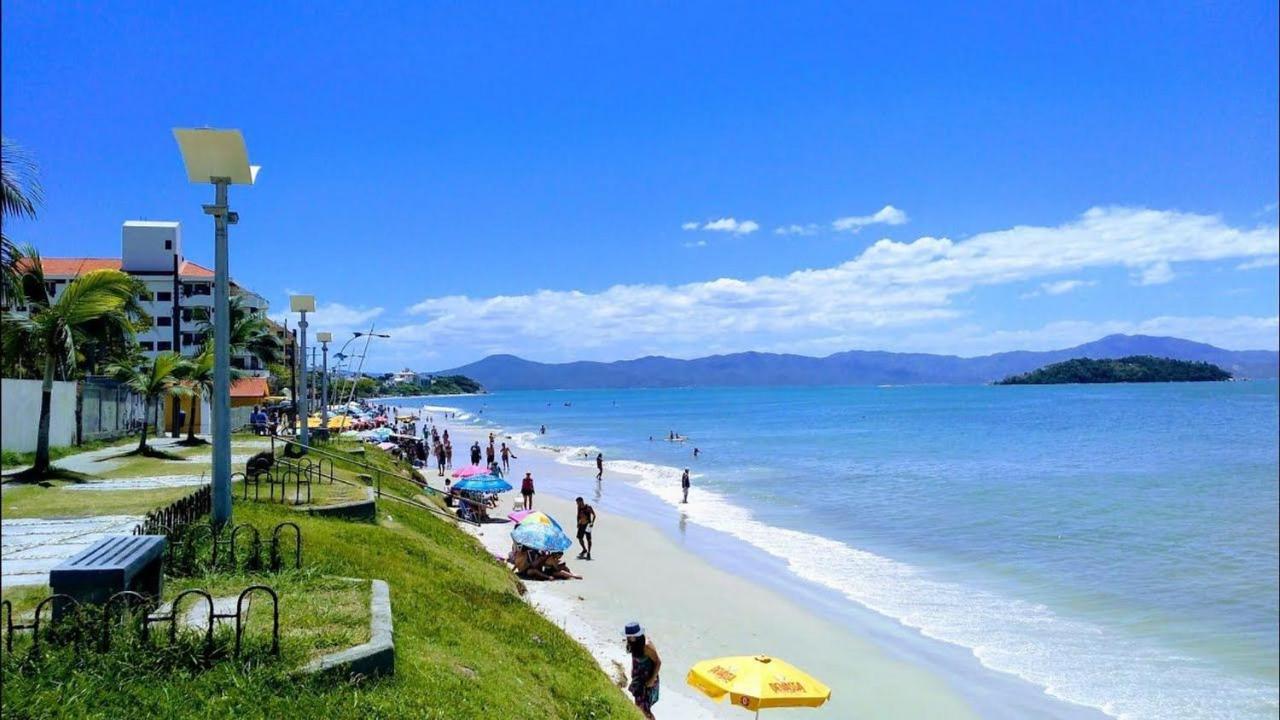 Apartamento Com Vista Do Mar Em Residencial Com Piscina Florianópolis Esterno foto