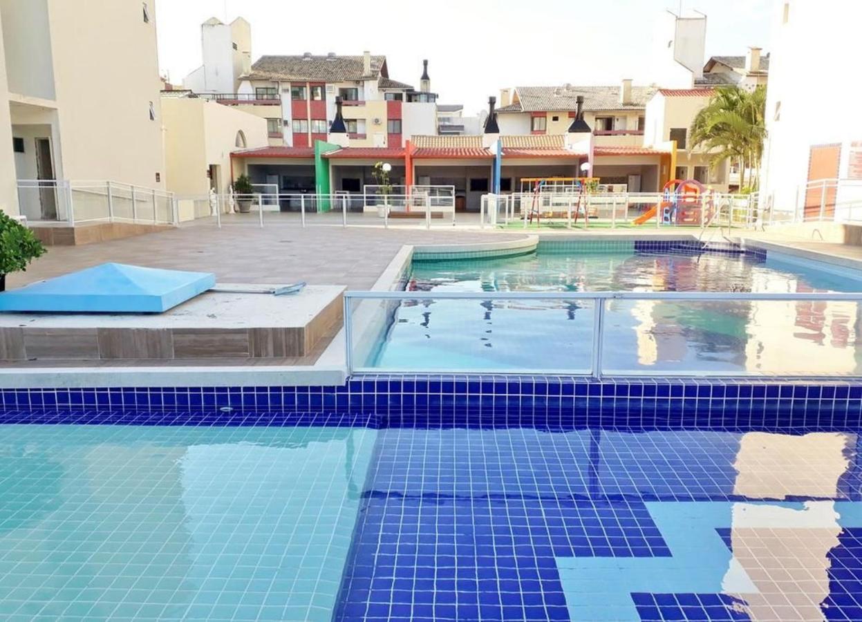 Apartamento Com Vista Do Mar Em Residencial Com Piscina Florianópolis Esterno foto